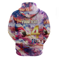 Custom 4th Of July Independence Day American Zip Hoodie - Wonder Print Shop