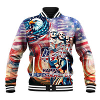 Personalized American Independence Day Baseball Jacket 4th of July Statue of Liberty - Wonder Print Shop