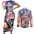 Personalized American Independence Day Couples Matching Short Sleeve Bodycon Dress and Long Sleeve Button Shirt 4th of July Statue of Liberty - Wonder Print Shop