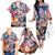 Personalized American Independence Day Family Matching Off The Shoulder Long Sleeve Dress and Hawaiian Shirt 4th of July Statue of Liberty - Wonder Print Shop
