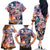 Personalized American Independence Day Family Matching Off The Shoulder Long Sleeve Dress and Hawaiian Shirt 4th of July Statue of Liberty - Wonder Print Shop