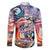 Personalized American Independence Day Family Matching Off The Shoulder Long Sleeve Dress and Hawaiian Shirt 4th of July Statue of Liberty - Wonder Print Shop
