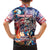 Personalized American Independence Day Family Matching Off Shoulder Maxi Dress and Hawaiian Shirt 4th of July Statue of Liberty - Wonder Print Shop
