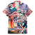 Personalized American Independence Day Family Matching Off Shoulder Maxi Dress and Hawaiian Shirt 4th of July Statue of Liberty - Wonder Print Shop