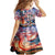 Personalized American Independence Day Family Matching Short Sleeve Bodycon Dress and Hawaiian Shirt 4th of July Statue of Liberty - Wonder Print Shop