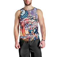 Personalized American Independence Day Men Tank Top 4th of July Statue of Liberty - Wonder Print Shop