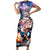 Personalized American Independence Day Short Sleeve Bodycon Dress 4th of July Statue of Liberty - Wonder Print Shop