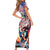 Personalized American Independence Day Short Sleeve Bodycon Dress 4th of July Statue of Liberty - Wonder Print Shop