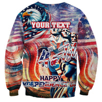 Personalized American Independence Day Sweatshirt 4th of July Statue of Liberty - Wonder Print Shop