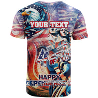 Personalized American Independence Day T Shirt 4th of July Statue of Liberty - Wonder Print Shop