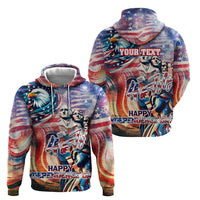 Personalized American Independence Day Zip Hoodie 4th of July Statue of Liberty - Wonder Print Shop