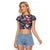 Happy Fourth of July Raglan Cropped T Shirt American Eagle Flag US Independence Day - Wonder Print Shop