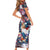 Happy Fourth of July Short Sleeve Bodycon Dress American Eagle Flag US Independence Day - Wonder Print Shop
