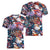 Happy Fourth of July Women V-Neck T-Shirt American Eagle Flag US Independence Day - Wonder Print Shop
