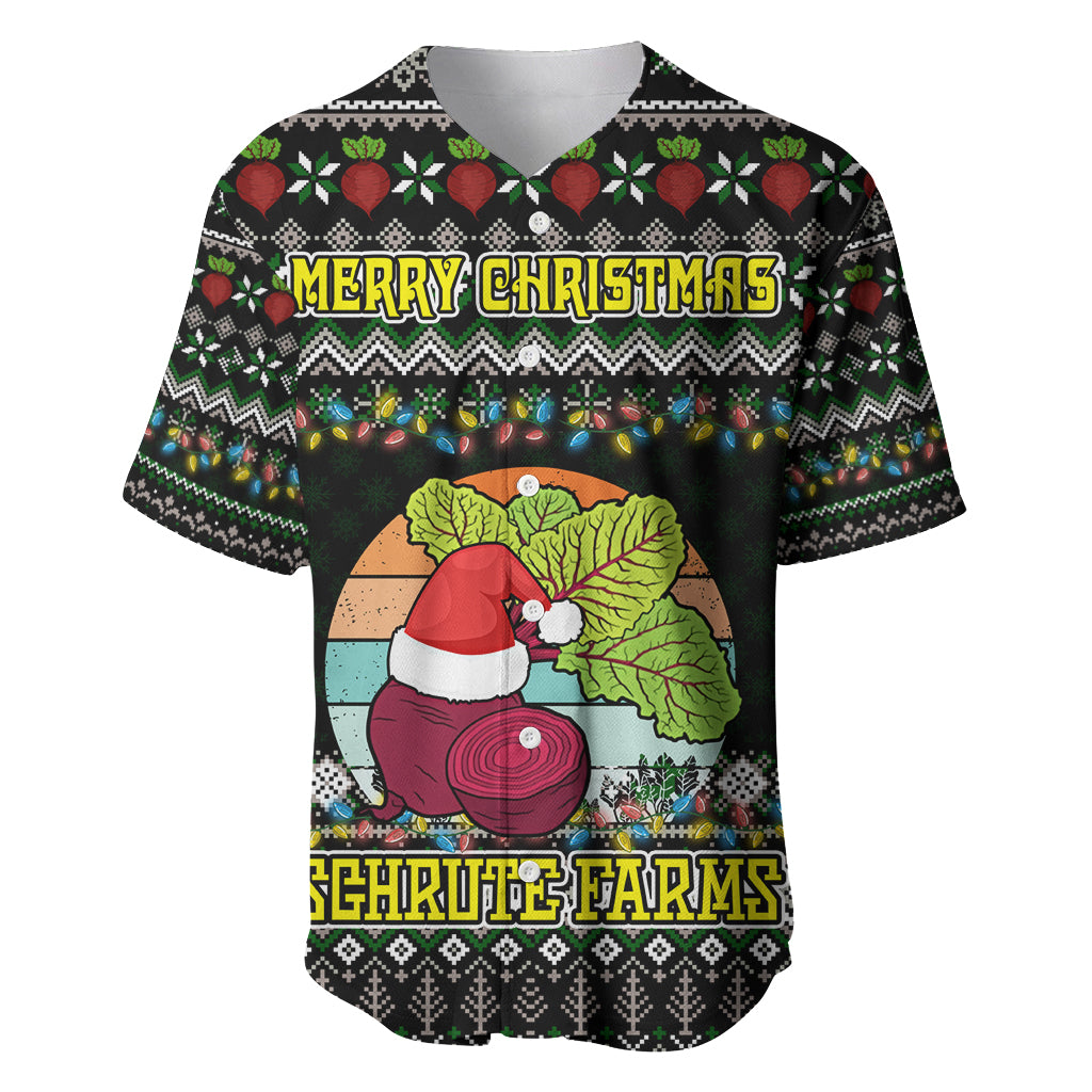 Merry Christmas Schrute Farms Baseball Jersey - Wonder Print Shop