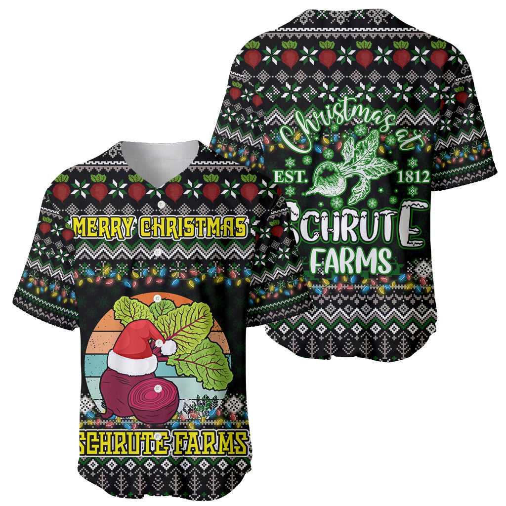 Merry Christmas Schrute Farms Baseball Jersey - Wonder Print Shop