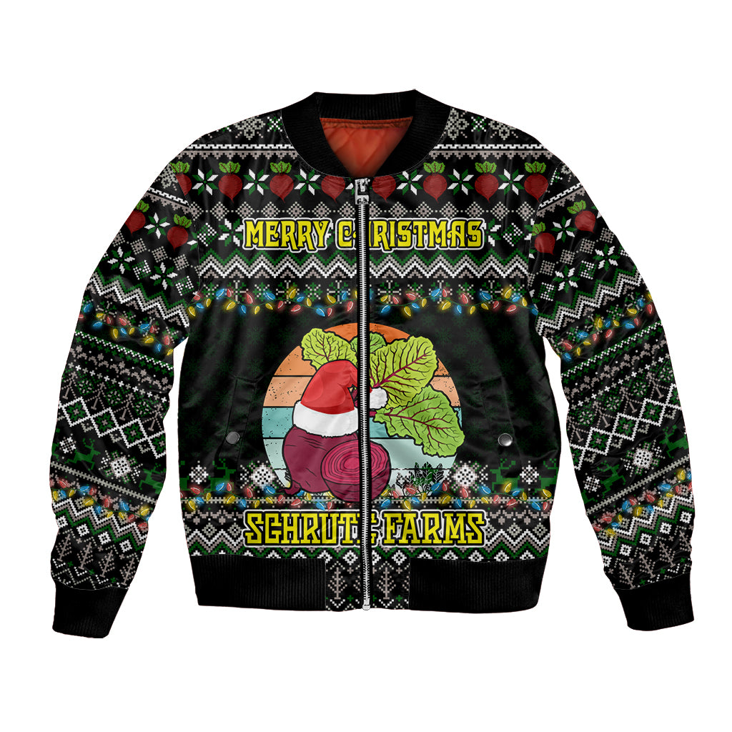 Merry Christmas Schrute Farms Bomber Jacket - Wonder Print Shop