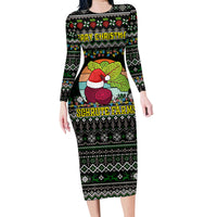 Merry Christmas Schrute Farms Family Matching Long Sleeve Bodycon Dress and Hawaiian Shirt - Wonder Print Shop