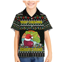 Merry Christmas Schrute Farms Family Matching Mermaid Dress and Hawaiian Shirt - Wonder Print Shop
