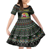 Merry Christmas Schrute Farms Family Matching Off Shoulder Long Sleeve Dress and Hawaiian Shirt - Wonder Print Shop