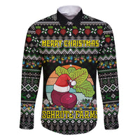 Merry Christmas Schrute Farms Family Matching Puletasi Dress and Hawaiian Shirt - Wonder Print Shop