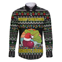 Merry Christmas Schrute Farms Family Matching Short Sleeve Bodycon Dress and Hawaiian Shirt - Wonder Print Shop