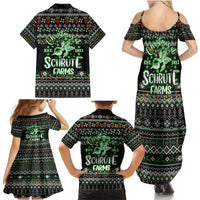 Merry Christmas Schrute Farms Family Matching Summer Maxi Dress and Hawaiian Shirt - Wonder Print Shop