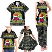 Merry Christmas Schrute Farms Family Matching Tank Maxi Dress and Hawaiian Shirt - Wonder Print Shop
