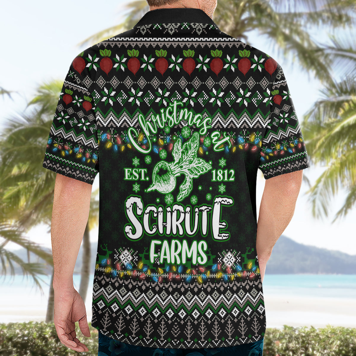 Merry Christmas Schrute Farms Hawaiian Shirt - Wonder Print Shop