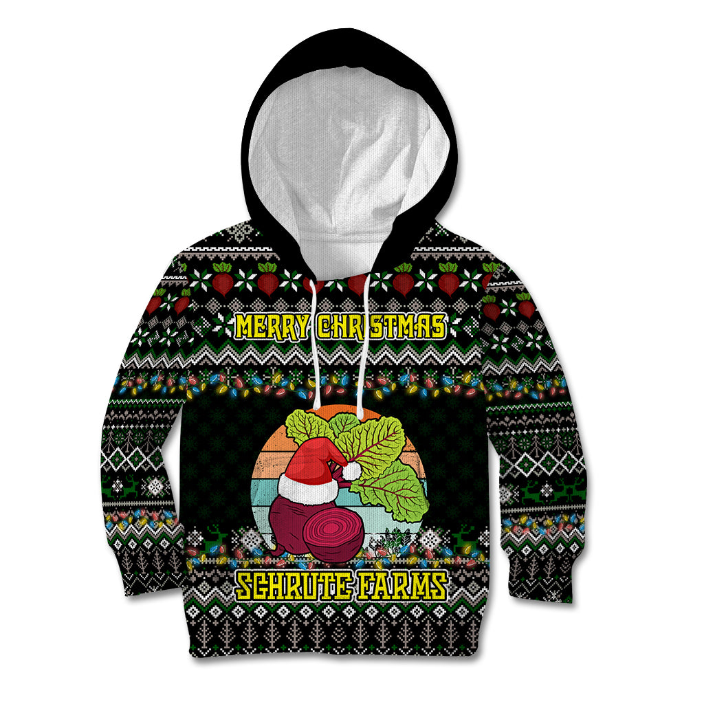 Merry Christmas Schrute Farms Kid Hoodie - Wonder Print Shop