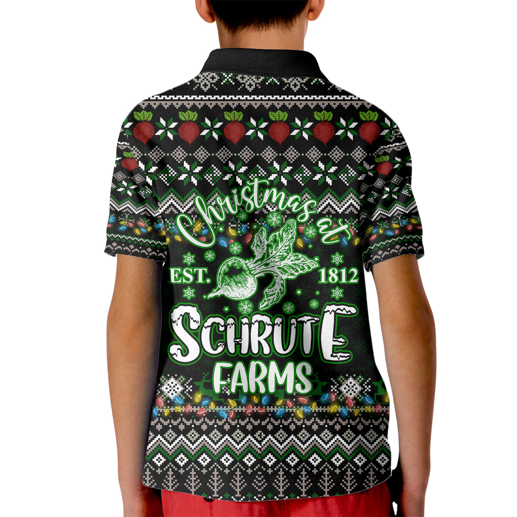 Merry Christmas Schrute Farms Kid Polo Shirt - Wonder Print Shop
