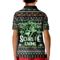 Merry Christmas Schrute Farms Kid Polo Shirt - Wonder Print Shop