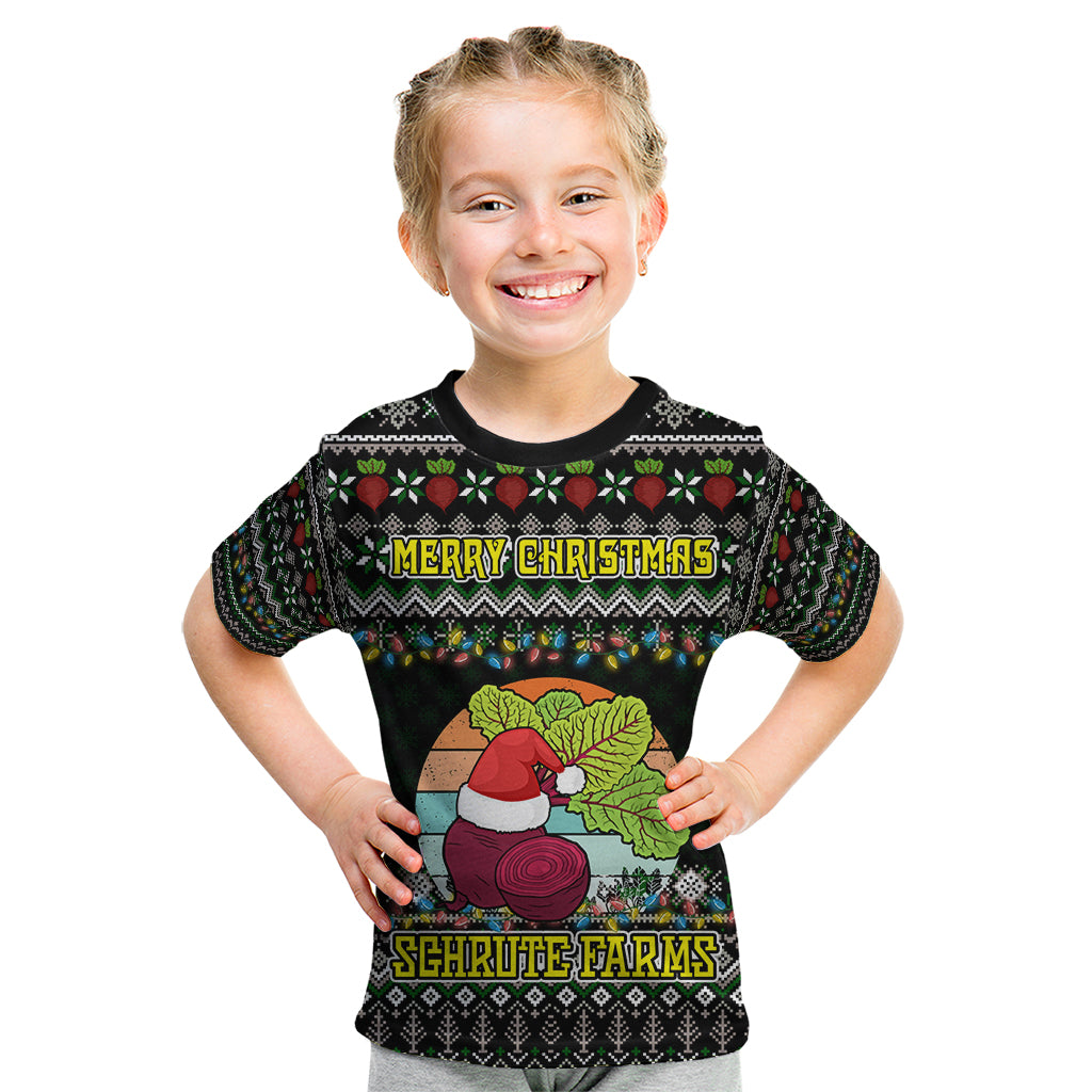Merry Christmas Schrute Farms Kid T Shirt - Wonder Print Shop
