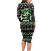 Merry Christmas Schrute Farms Long Sleeve Bodycon Dress - Wonder Print Shop