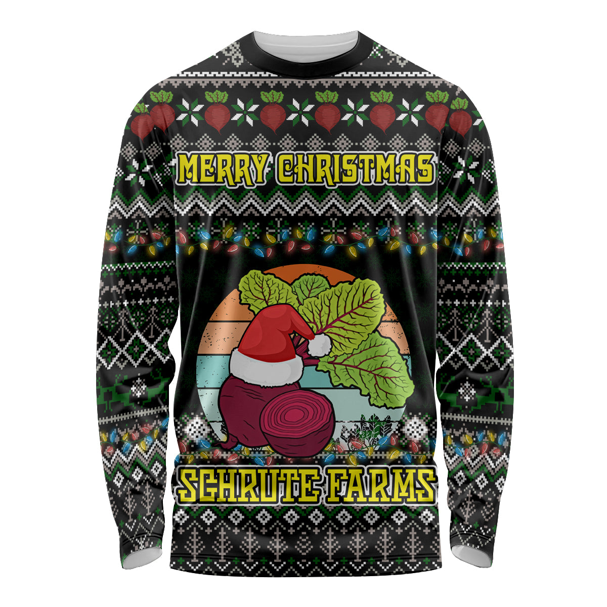Merry Christmas Schrute Farms Long Sleeve Shirt - Wonder Print Shop