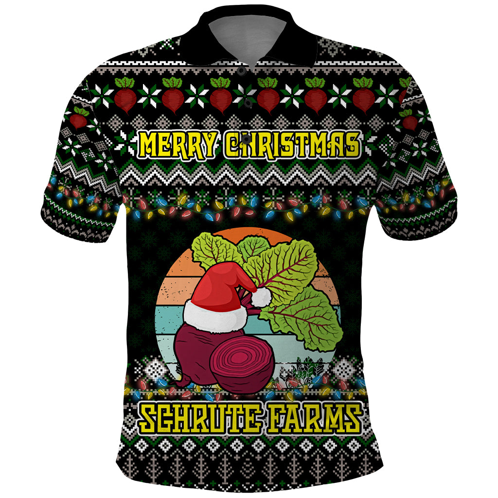 Merry Christmas Schrute Farms Polo Shirt - Wonder Print Shop