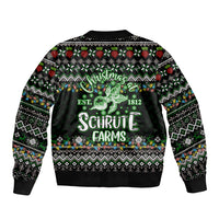 Merry Christmas Schrute Farms Sleeve Zip Bomber Jacket - Wonder Print Shop