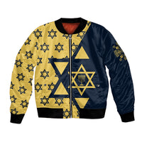 Happy Hanukkah Bomber Jacket Jewish Star of David - Wonder Print Shop