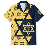 Happy Hanukkah Family Matching Off Shoulder Maxi Dress and Hawaiian Shirt Jewish Star of David - Wonder Print Shop