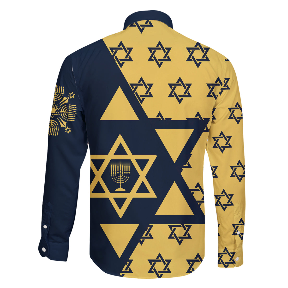 Happy Hanukkah Family Matching Off Shoulder Short Dress and Hawaiian Shirt Jewish Star of David - Wonder Print Shop
