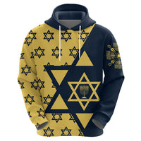 Happy Hanukkah Hoodie Jewish Star of David - Wonder Print Shop