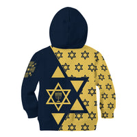 Happy Hanukkah Kid Hoodie Jewish Star of David - Wonder Print Shop