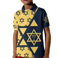 Happy Hanukkah Kid Polo Shirt Jewish Star of David - Wonder Print Shop