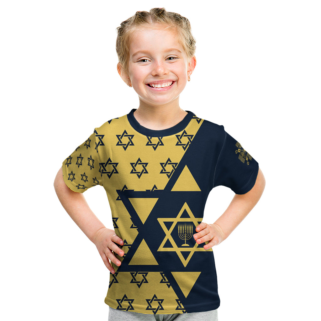 Happy Hanukkah Kid T Shirt Jewish Star of David - Wonder Print Shop