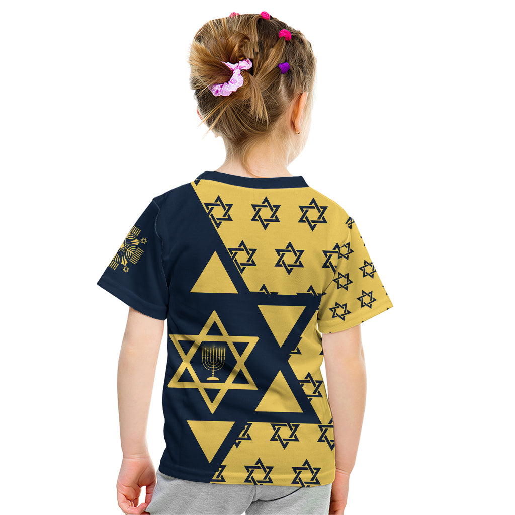 Happy Hanukkah Kid T Shirt Jewish Star of David - Wonder Print Shop