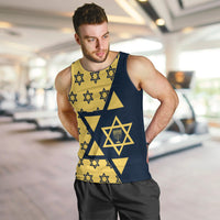 Happy Hanukkah Men Tank Top Jewish Star of David - Wonder Print Shop