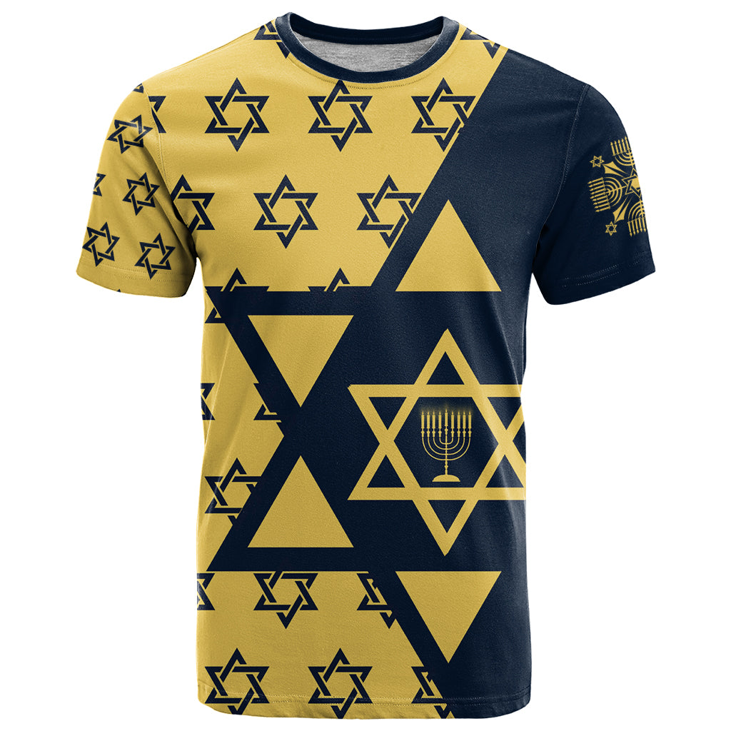 Happy Hanukkah T Shirt Jewish Star of David - Wonder Print Shop