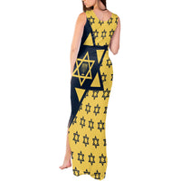 Happy Hanukkah Tank Maxi Dress Jewish Star of David - Wonder Print Shop