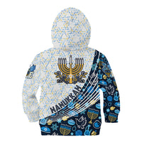 Happy Hanukkah Kid Hoodie Menorah and Dreidel - Wonder Print Shop