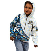 Happy Hanukkah Kid Hoodie Menorah and Dreidel - Wonder Print Shop